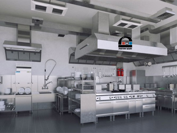 محاسبه و طراحی هود آشپزخانه صنعتی